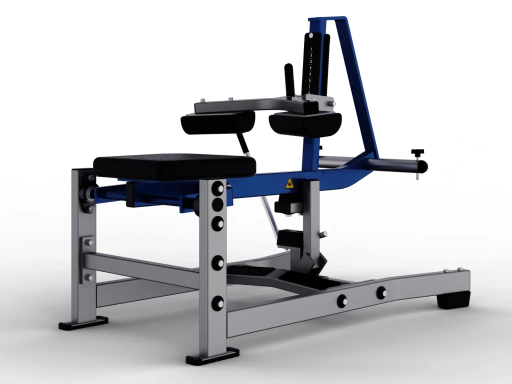 Hammer Force Pro plate-loaded seated calf raise machine for commercial calf training