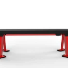 Heavy-duty frame and upholstery on the Hammer Force Pro Flat Bench