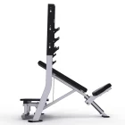 Hammer Force Pro Olympic Incline Bench for commercial upper-chest strength training