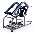Pendulum movement arm and loading system on the Hammer Force Pro Plate-Loaded Pendulum X Squat