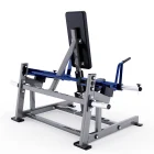 Plate-loading system and shrug handles on the Hammer Force Pro Plate-Loaded Seated Standing Shrug