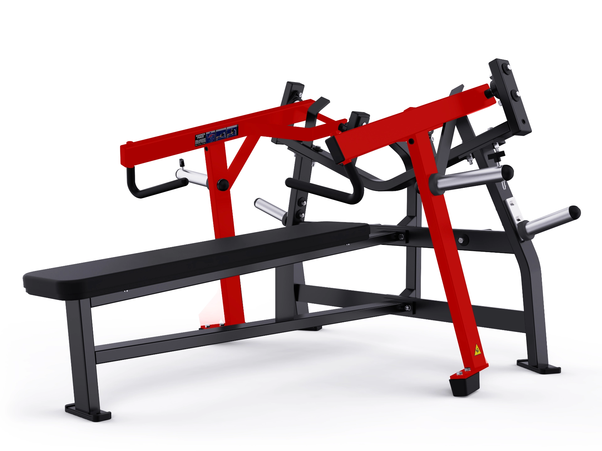 Hammer Force Pro plate-loaded horizontal chest press machine with independent arms