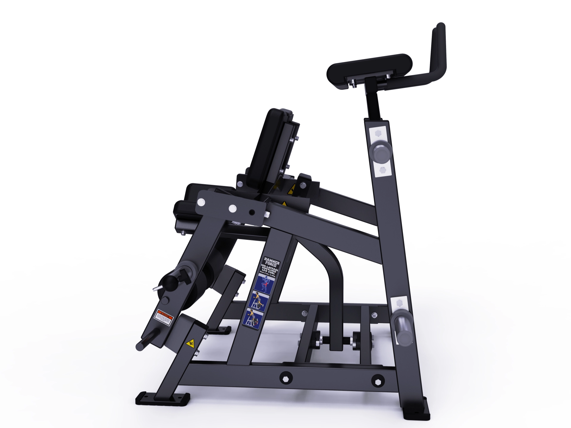 Hammer Force Pro Kneeling Leg Curl machine with independent leg movement