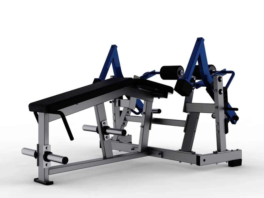 Hammer Force Pro Plate-Loaded Split-Move Leg Curl machine for commercial hamstring training