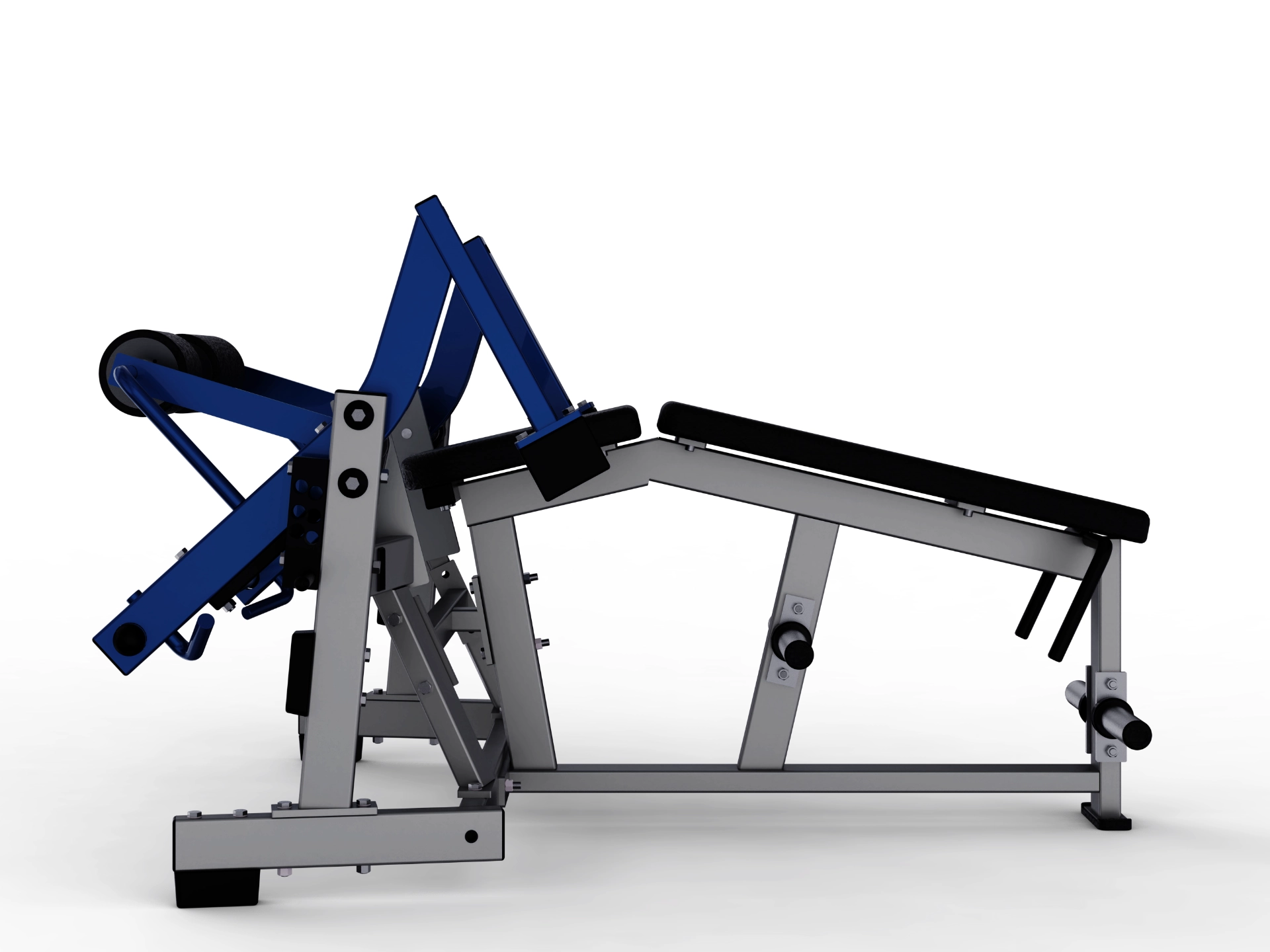 Hammer Force Pro Split-Move Leg Curl machine with independent leg movement