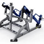 Plate-loading system and movement arms on the Hammer Force Pro Plate-Loaded Squat High Pull