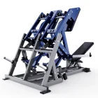Articulating foot platforms on the Hammer Force Pro Plate-Loaded Super Squat Press