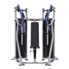Independent pressing arm movement on a Hammer Force Pro chest press machine