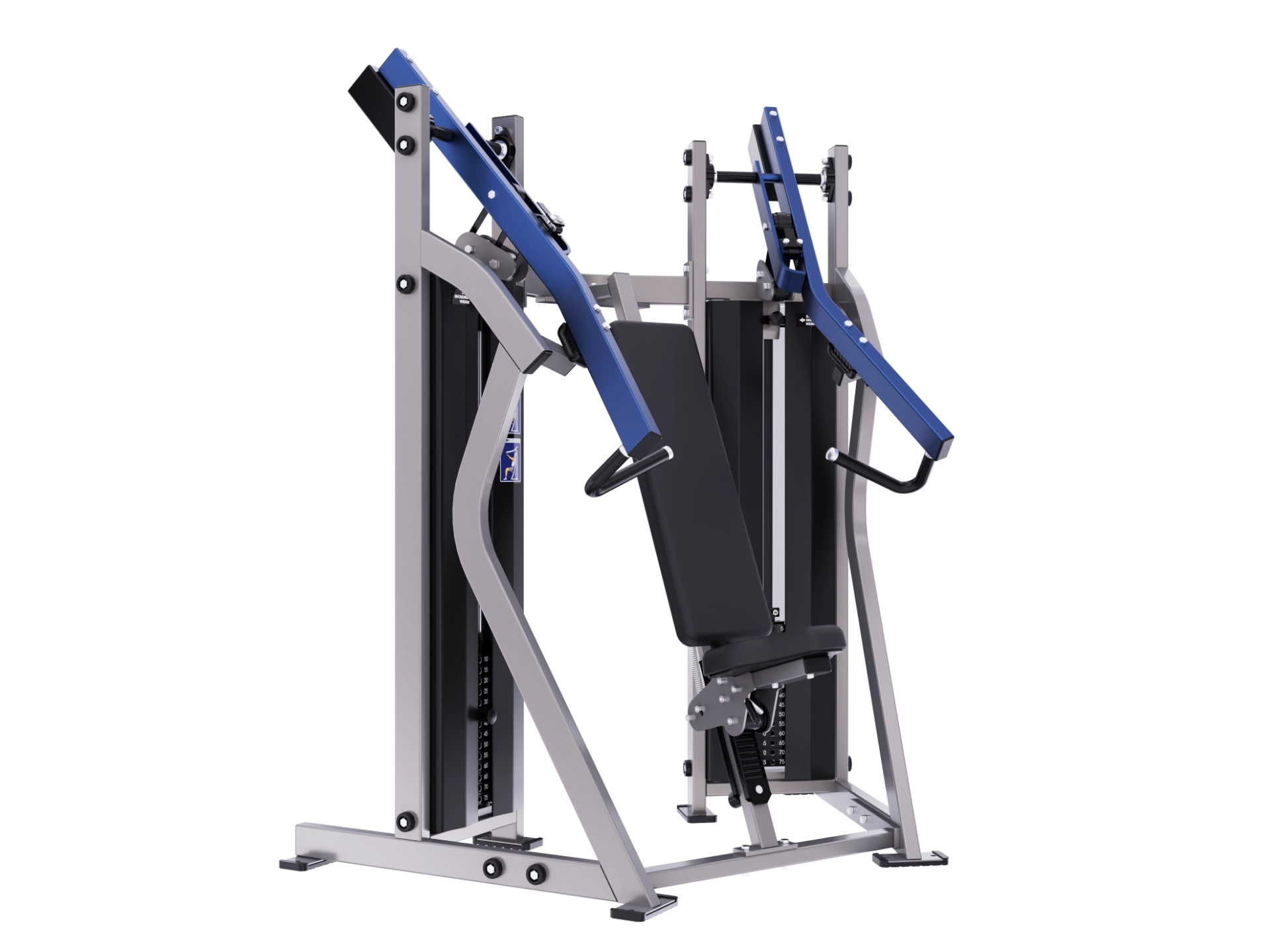 Hammer Force Pro selectorised chest press machine with independent pressing arms