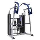 Independent dual-arm pulldown movement on a Hammer Force Pro front pulldown machine