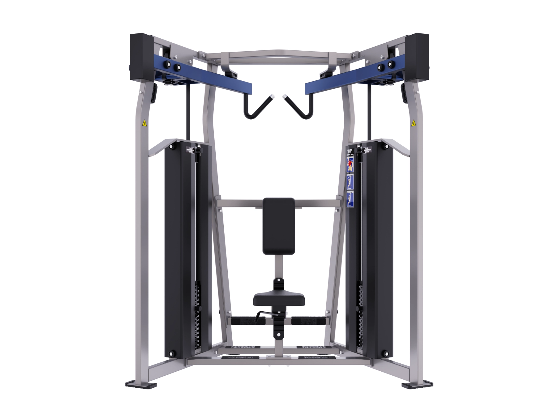 Hammer Force Pro selectorised high row machine with independent arm movement