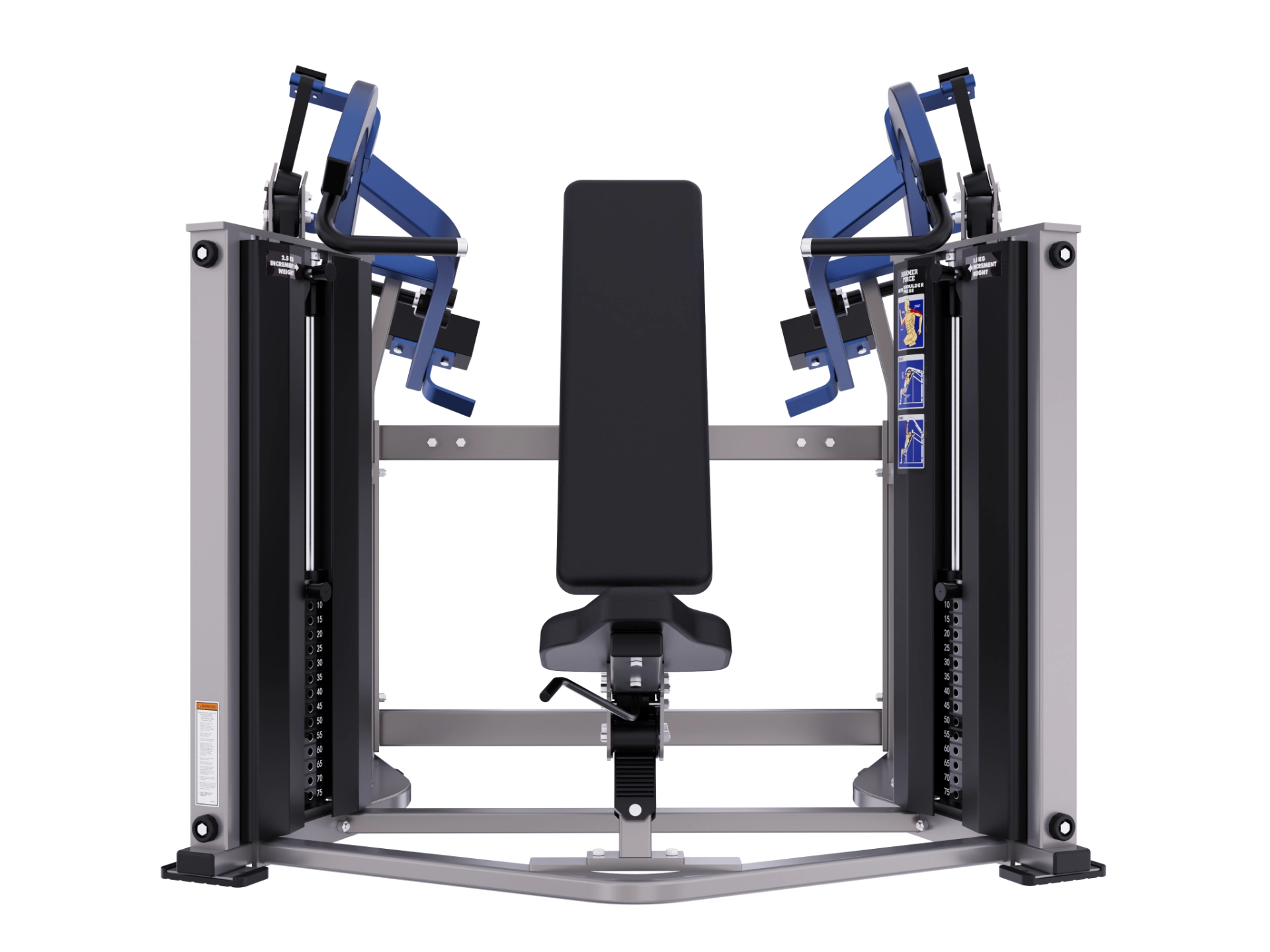 Hammer Force Pro selectorised shoulder press machine with independent arm movement